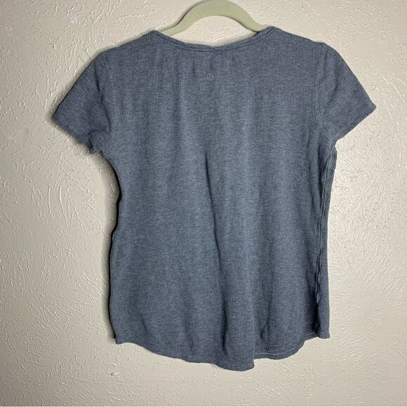 Lululemon Love Crew Short Sleeve Cotton Waffle Knit Top gray - Picture 4 of 8